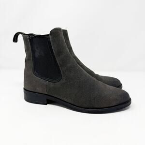 Thursday Boot Co Gray Suede Chelsea Boots Size 7.5 Pull On Handmade in Mexico